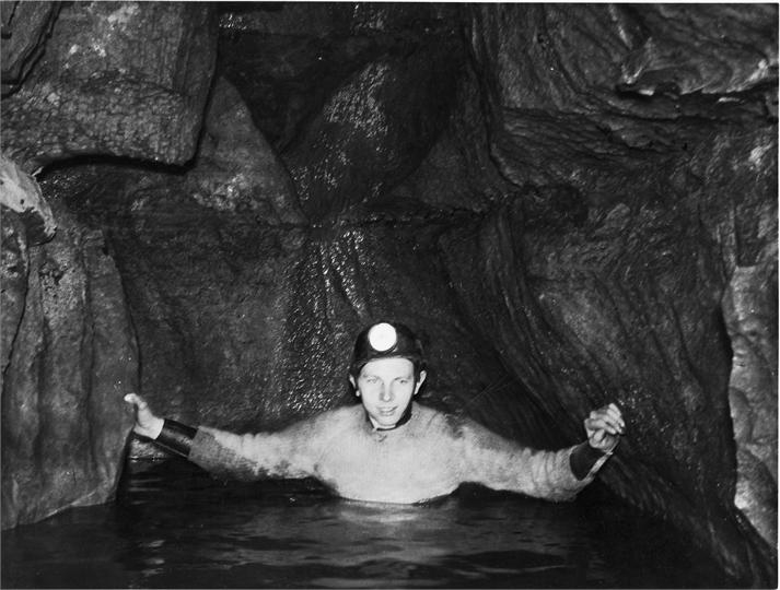 Mick Melvin in Canal Cave