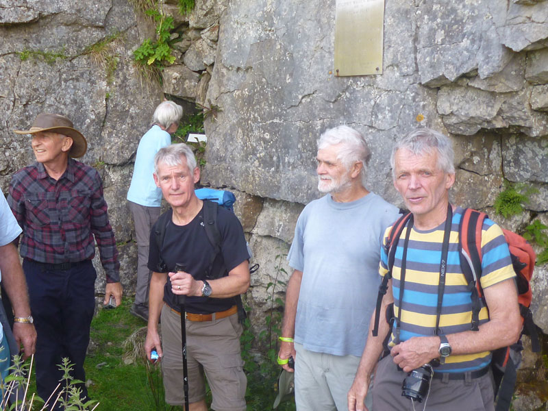 Wanderers At the Mossdale Plaque